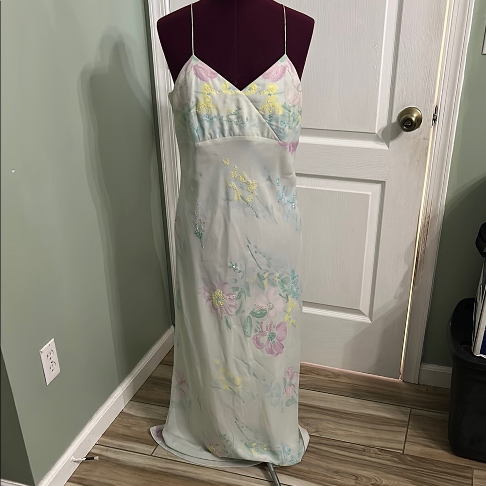 Richard Warren Evening-Floral Slip Dress